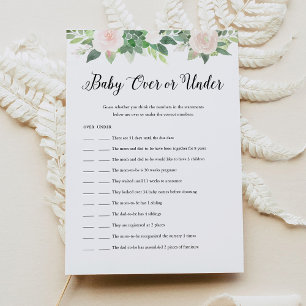 DEVON Baby Over oder Under Baby Showcard Einladung