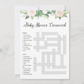 DEVON Baby Shower Crossword Game Card Einladung (Vorderseite)