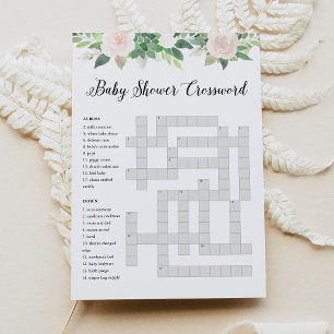 DEVON Baby Shower Crossword Game Card Einladung
