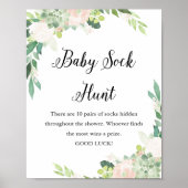 DEVON Baby Sock Hunt Baby Shooting Game Sign Poster (Vorne)