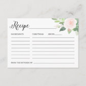 DEVON Blush Blumengrün Rezept Begleitkarte (Vorderseite)