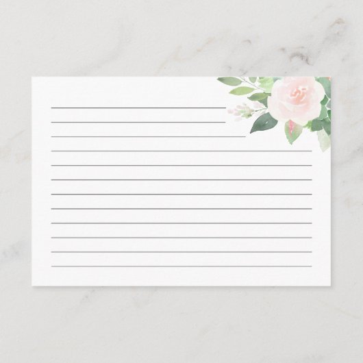 DEVON Blush Blumengrün Rezept Begleitkarte (Rückseite)