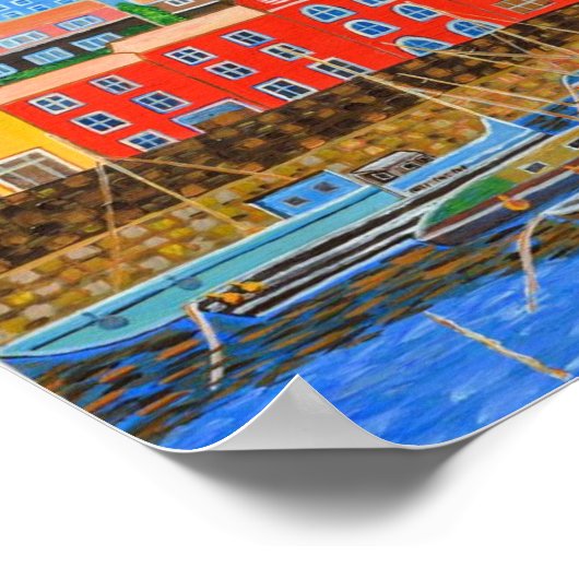 Devon Brixham Poster (Ecke)