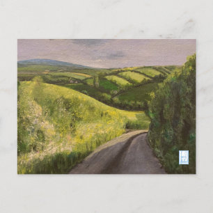 Devon Countryside Exeter England Malerei Postkarte