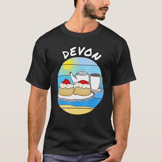 Devon Cream Tea British Summer Holiday T-Shirt (Vorderseite)