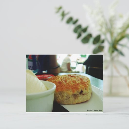 Devon Cream Tea @ Torquay Postkarte (Stehend Vorderseite)
