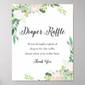 DEVON Diaper Raffle Baby Showspielzeichen Poster (Vorne)