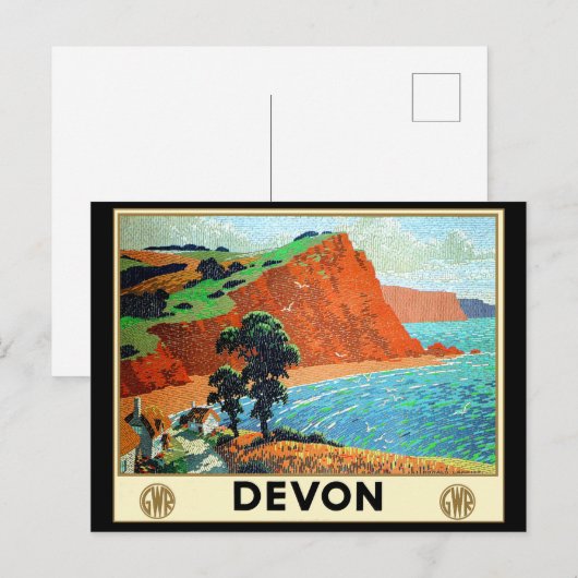 Devon England Postkarte (Vorne/Hinten)