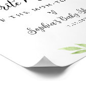 DEVON Favorite Memory Baby Shooting Sign Poster (Ecke)