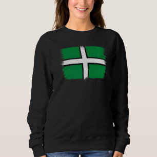 Devon Flag Plymouth Raute St Petrocs Cross Dreckl Sweatshirt