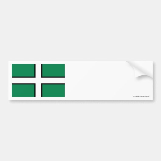 Devon-Flagge Autoaufkleber (Vorne)