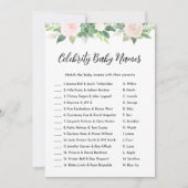 DEVON Floral Celebrity Baby Name Baby Shooting Gam Einladung (Vorderseite)