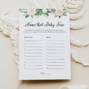 DEVON Floral Name that Baby Tune Baby Shooting Gam Einladung