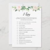 DEVON Greenery I Spy Wedding Game Card Einladung (Vorderseite)