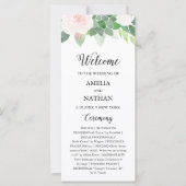 DEVON Greenery Succulent Wedding Program (Vorderseite)