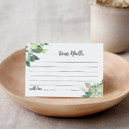 DEVON Greenery Time Capsule Star Baby Shower Card Begleitkarte