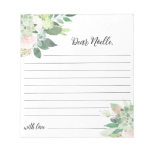 DEVON Greenery Time Capsule Star Baby Shower Notizblock