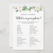 DEVON Greenery Was ist auf deinem Brautparty? Einladung (Vorderseite)