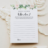 DEVON Greenery Who I Brautparty Game Card Einladung