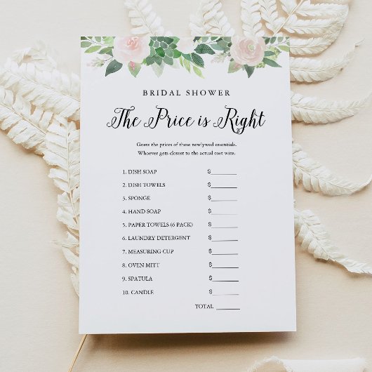 DEVON Guess The Price Brautparty Game Einladung