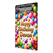 DEVON ~ Happy Birthday ~ Mini Klemmbrett (Gewinkelt2)
