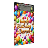 DEVON ~ Happy Birthday ~ Mini Klemmbrett (Schrägansicht)