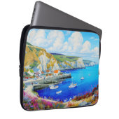 "Devon Harbor Dreamscape" - Eine englische Seascap Laptopschutzhülle (Vorne Rechts)