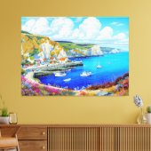 "Devon Harbor Dreamscape" - Eine englische Seascap Leinwanddruck (Insitu (Wohnzimmer))