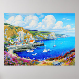 "Devon Harbor Dreamscape" - Eine englische Seascap Poster