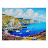"Devon Harbor Dreamscape" - Eine englische Seascap Poster (Vorderseite)