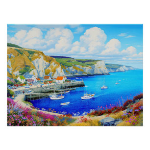 "Devon Harbor Dreamscape" - Eine englische Seascap Poster