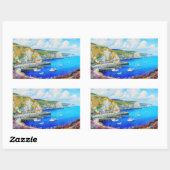 "Devon Harbor Dreamscape" - Eine englische Seascap Rechteckiger Aufkleber (Blatt)