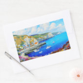 "Devon Harbor Dreamscape" - Eine englische Seascap Rechteckiger Aufkleber (Umschlag)