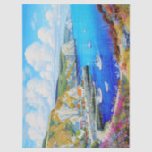 "Devon Harbor Dreamscape" - Eine englische Seascap Seidenpapier (Vorderseite)