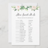 DEVON How Sweet It is Candy Bar Baby Game Card Einladung (Vorderseite)