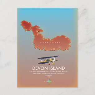 Devon Insel, Canada Karte