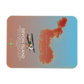 Devon-Insel, Kanada Karte Magnet (Horizontal)