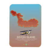 Devon-Insel, Kanada Karte Magnet (Vertikal)