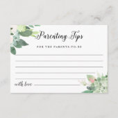 DEVON Kinderbetreuung Tipps Baby Duschberatungskar Begleitkarte (Vorderseite)