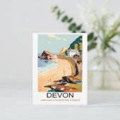 Devon-Küste, England Postkarte (Stehend Vorderseite)