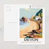 Devon-Küste, England Postkarte (Vorne/Hinten)
