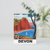 Devon-Küste Postkarte (Stehend Vorderseite)