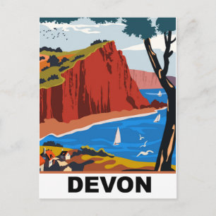 Devon-Küste Postkarte