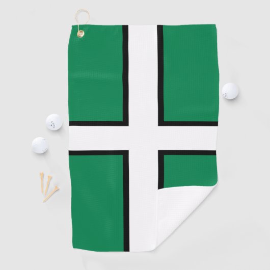 Devon-Landkreis-Flagge Golfhandtuch (Insitu)