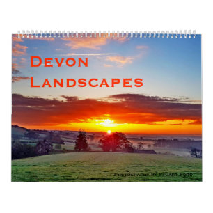 Devon-Landschaftsvorlagen-Fotografie Kalender