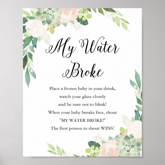 DEVON My Water Broke Baby Showspielzeichen Poster (Vorne)