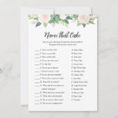 DEVON Name That Cake Brautparty Game Card Einladung (Vorderseite)