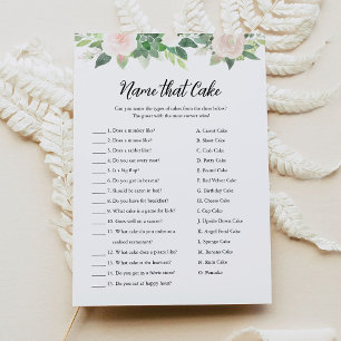 DEVON Name That Cake Brautparty Game Card Einladung