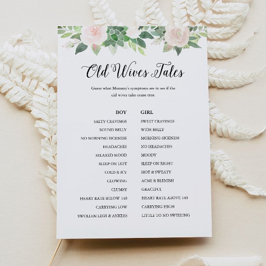 DEVON Old Ehefrauen Tales Baby Duschspielkarte Einladung