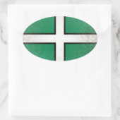 Devon Ovaler Aufkleber (Tasche)